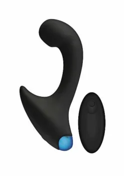 Vibrating P-Massager W/Remote-Black