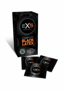 Exs Black Latex – 12 Pack