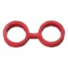 Japanese Bondage – Silicone Cuffs – Large – Red