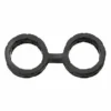 Japanese Bondage – Silicone Cuffs – Large – Black