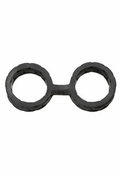 Japanese Bondage – Silicone Cuffs – Large – Black