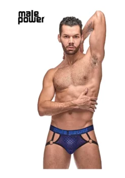Diamond Mesh – Jock Ring – Navy – S/M