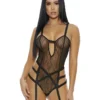 Forplay See You Peeking – Mesh Teddy – Large