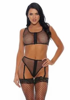 Caught Up – BH En Slipje Met Jarretelbandjes – M