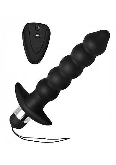 Master Series – Wireless Black Vibrating Anal Beads Remote 1 Master Series – Wireless Black Vibrating Anal Beads Remote