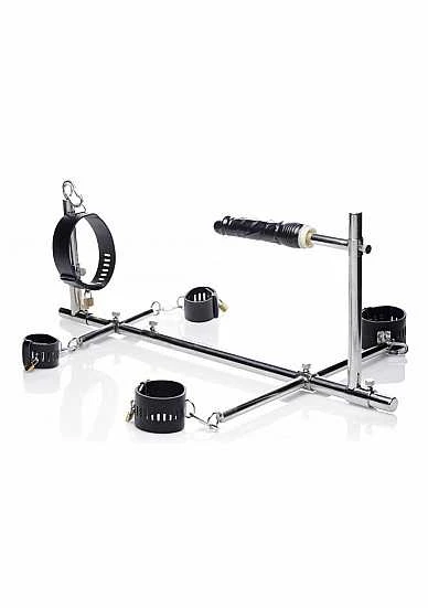 Imprisoned Metal Stockade With Dildo – Black 1 Imprisoned Metal Stockade With Dildo – Black