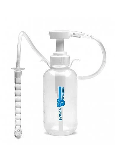Pump Action Enema Bottle W/ Nozzle – Transparent 1 Pump Action Enema Bottle W/ Nozzle – Transparent