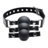 Interchangeable Silicone Ball Gag Set – Black