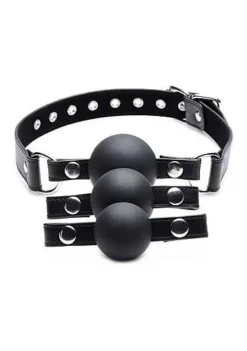 Interchangeable Silicone Ball Gag Set – Black