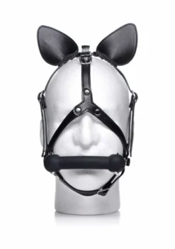 Dark Horse Pony Head Harness With Silicone Bit – Black