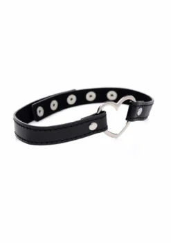 Dark Heart Chrome Heart Black Choker – Black