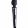 Diamond Head- 11X Silicone Wand Massager – Black