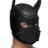 Spike Neoprene Puppy Hood – Black