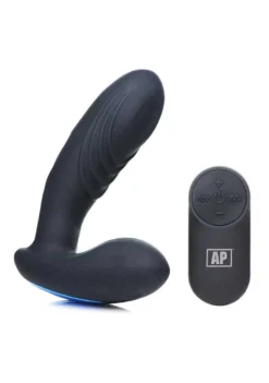 7x P-Thump Tapping Prostate Vibe With Remote Control – Black