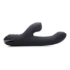 Silicone Pulsating And Vibrating Rabbit – Black –