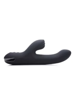 Silicone Pulsating And Vibrating Rabbit – Black –