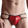 Wetlook Men’s Briefs – Red – 2XL