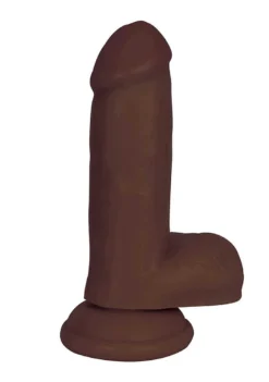 6 Inch Dong With Balls – Brown