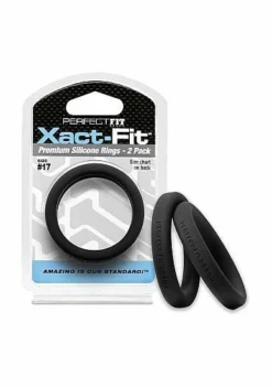 #17 Xact-Fit Cockring 2-Pack – Black