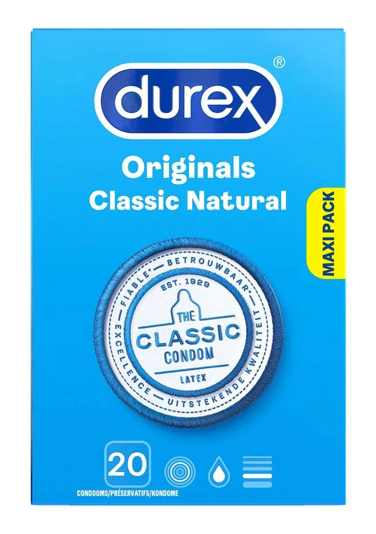 Durex Originals Classic Natural – 20 Condoms 1 Durex Originals Classic Natural – 20 Condoms
