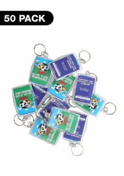 Key Rings- Wear Your Rubbers – 50 Pack