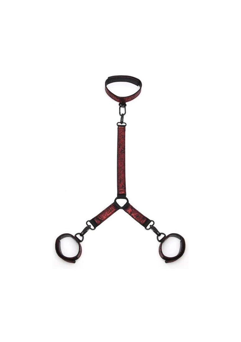 Sweet Anticipation Collar And Wrist Cuffs – Red 1 Sweet Anticipation Collar And Wrist Cuffs – Red