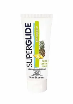 HOT Superglide Edible Lubricant Waterbased – Pineapple – 75 Ml