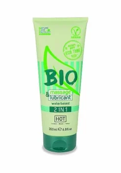 HOT BIO Massage & Lubricant Waterbased 2 In 1 – 200 Ml