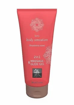SHIATSU Massage- & Glide Gel 2in1 Strawberry