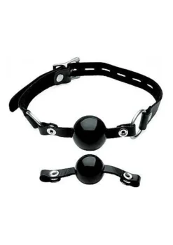 Interchangeable Silicone Ball Gag Set – Black 1