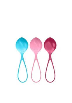 Satisfyer Strengthening Balls Kegel Set Of 3 – Turquoise/Red/Pink