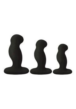 Nexus GPLAYTRIO+ Unisex Rechargeable Vibrator Pack S/M/L – Black