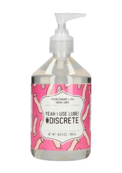Waterbased Lube – YEAH I USE LUBE! #DISCRETE – 500 Ml