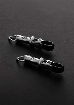 Triune – 2 Barrel Tit Clamps With 3- Gemstone