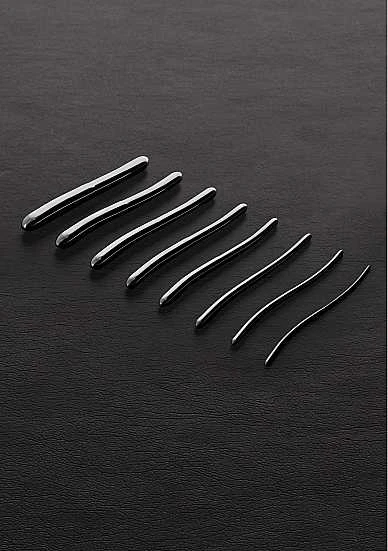 Hegar-Sound-Double End Dilator – 8 Pieces Set – Brushed Steel 1 Hegar-Sound-Double End Dilator – 8 Pieces Set – Brushed Steel